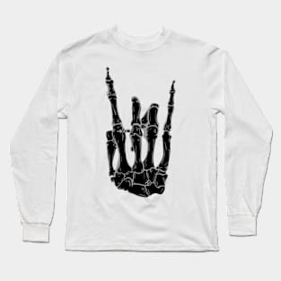 Black Rock on Bones Long Sleeve T-Shirt